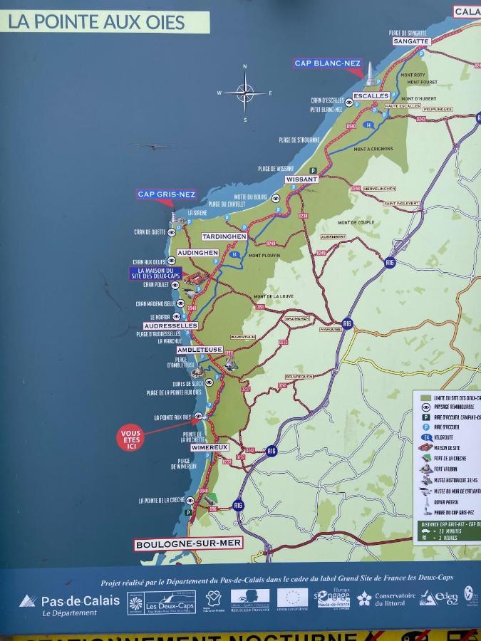 La Mer En Vue, Destination Naturelle Pour 2, Avec Wifi Et Parking Wimereux Exterior foto
